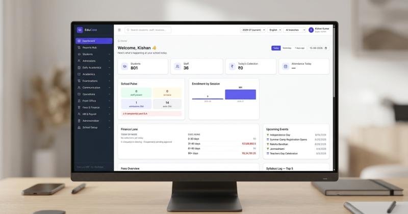 Educore dashboard preview